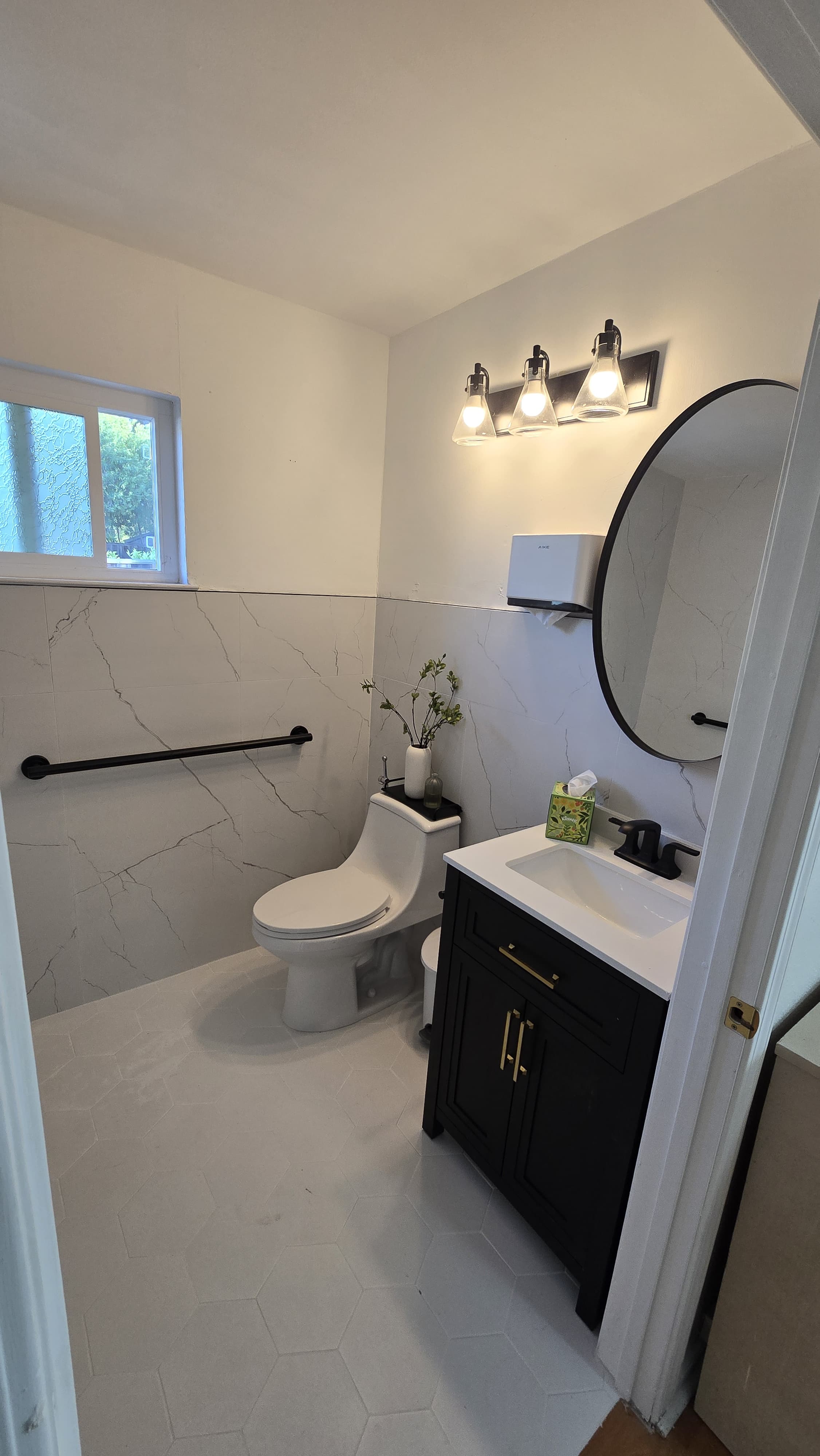 Clean, accessible bathroom for residents